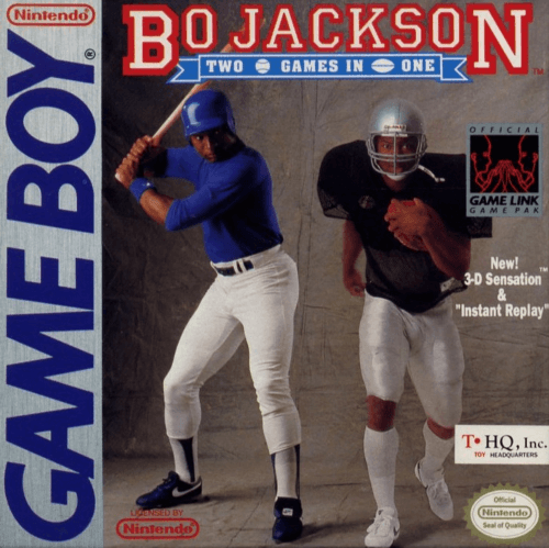 Bo Jackson: Two Games in One box art for GameBoy